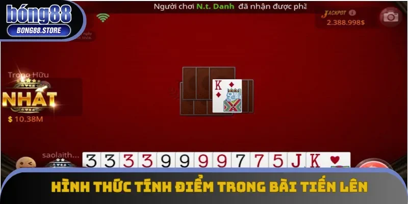 Cách thức tính điểm trong game bài tiến lên